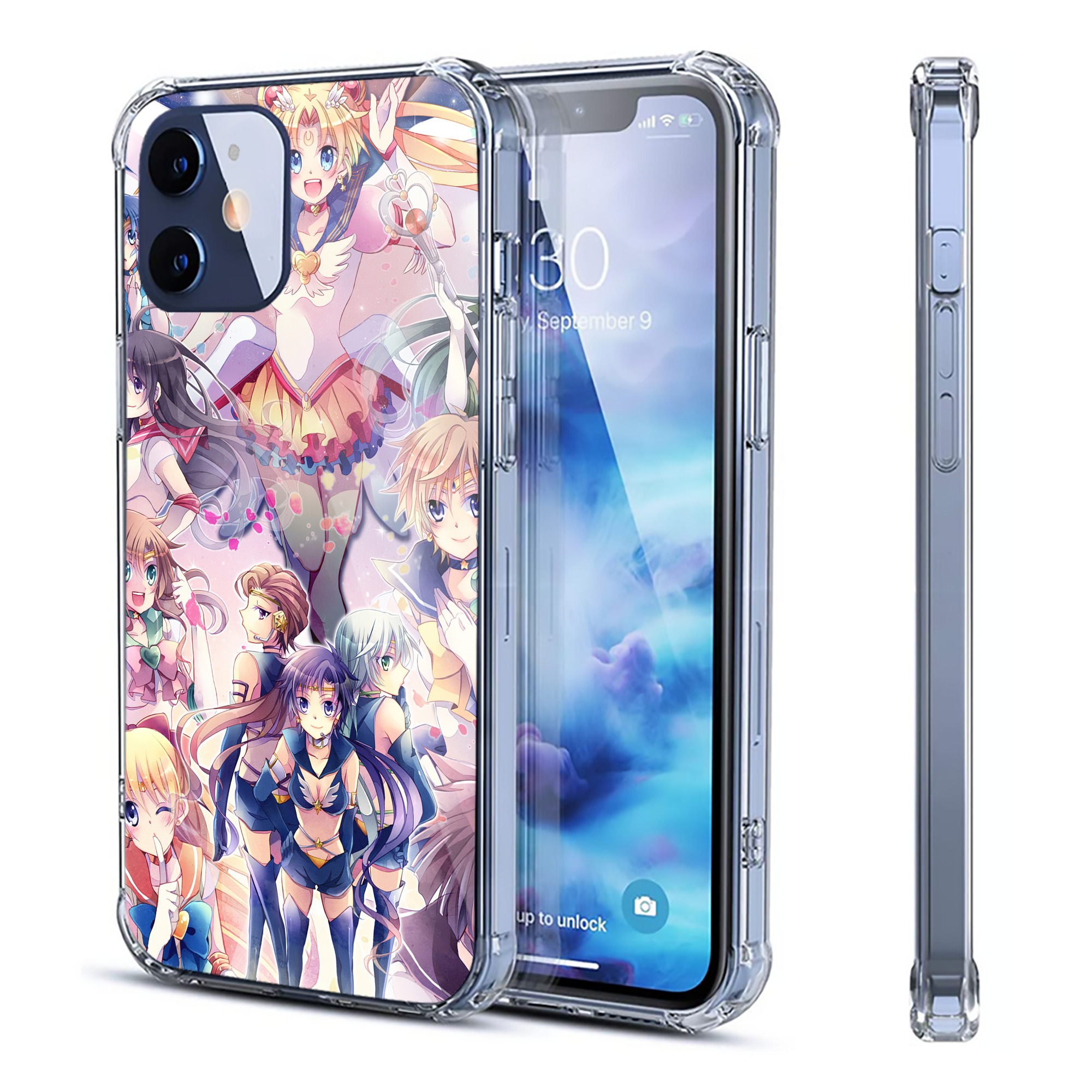 （画像用） 美少女戦士セーラームーン Sailor Moon 【iPhone 12シリーズ対応】透明スマホケース（クリアソフトケース）